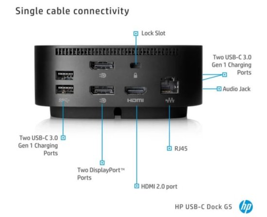 (image for) HP USB-C Dock G5