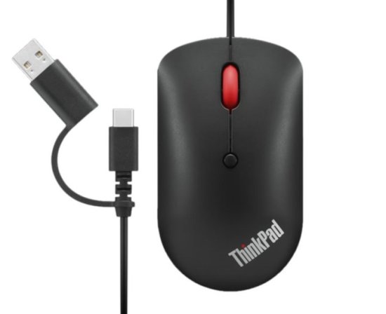 (image for) Lenovo ThinkPad USB-C Wired Compact Mouse